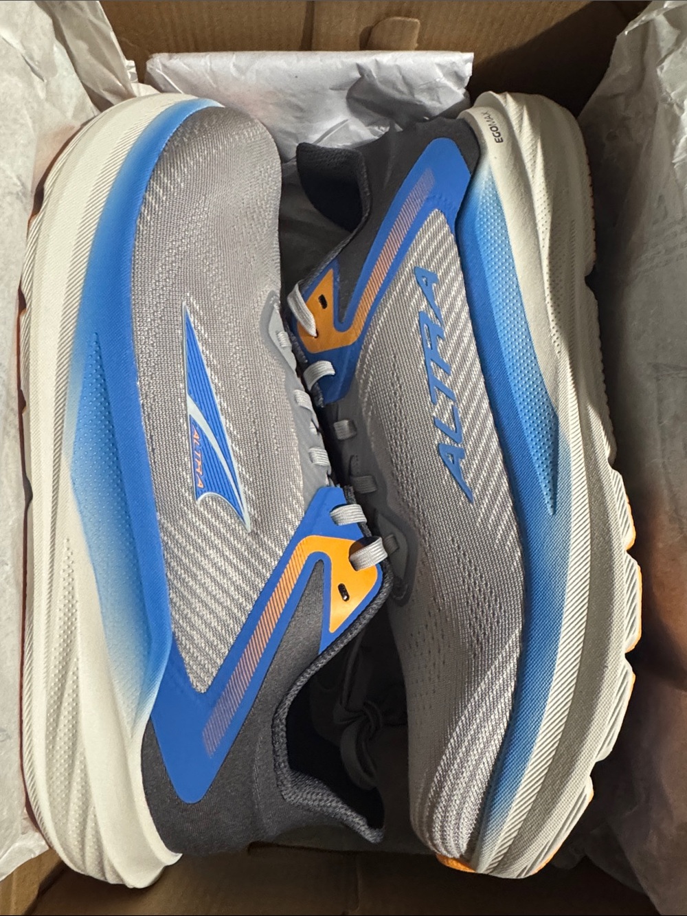 Altra Men's Grey, Blue & Orange Road Running Shoes